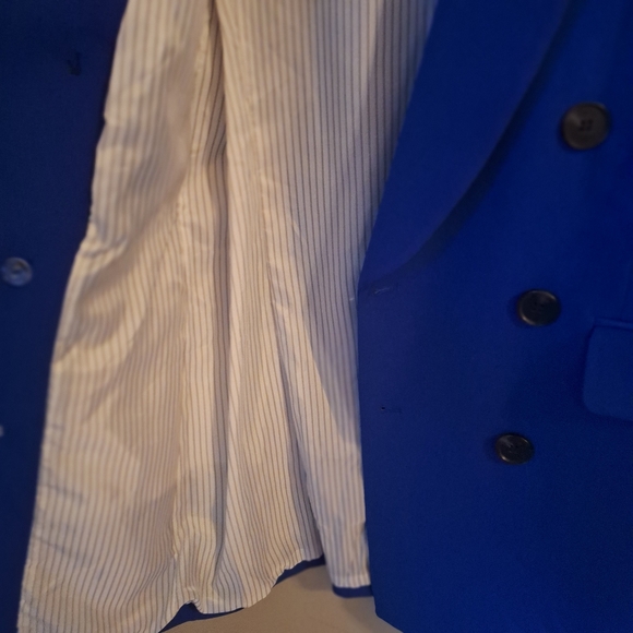 NWOT CeCe royal blue blazer PRISTINE oversized sz 6 - Picture 7 of 16